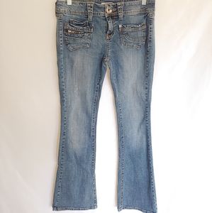 SO Faded Blue Boot Cut Flare Jeans